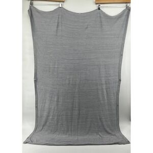 Lululemon Scarf Womens One Size Gray Vinyasa Snap Wrap Herringbone Knit Logo